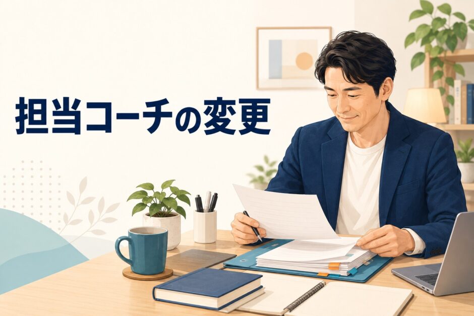 英語コーチング 担当コーチの変更のアイキャッチ