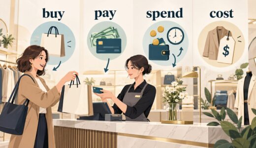 buy・pay・spend・costの違い｜「買う・払う・使う・かかる」をコアイメージで整理