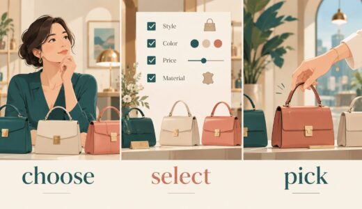 choose・select・pickの違い｜「選ぶ」を決断・選別・手軽さで使い分け
