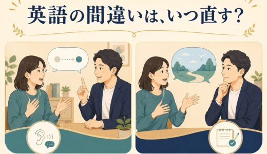 英語の間違いはすぐ直すべき？｜英会話の訂正・フィードバックの正しいタイミング