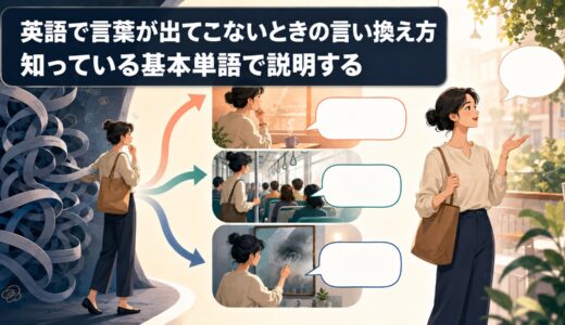 英語で言葉が出てこないときの言い換え方｜知っている基本単語で説明する完全ガイド