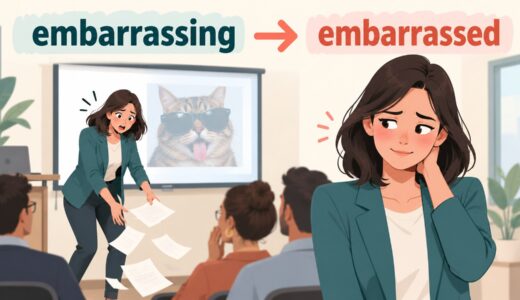 embarrassedとembarrassingの意味・違い｜「恥ずかしい」を例文解説