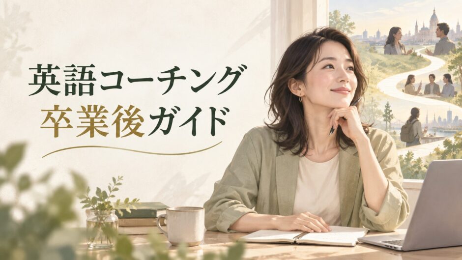 英語コーチング卒業後の学び方を考える社会人女性