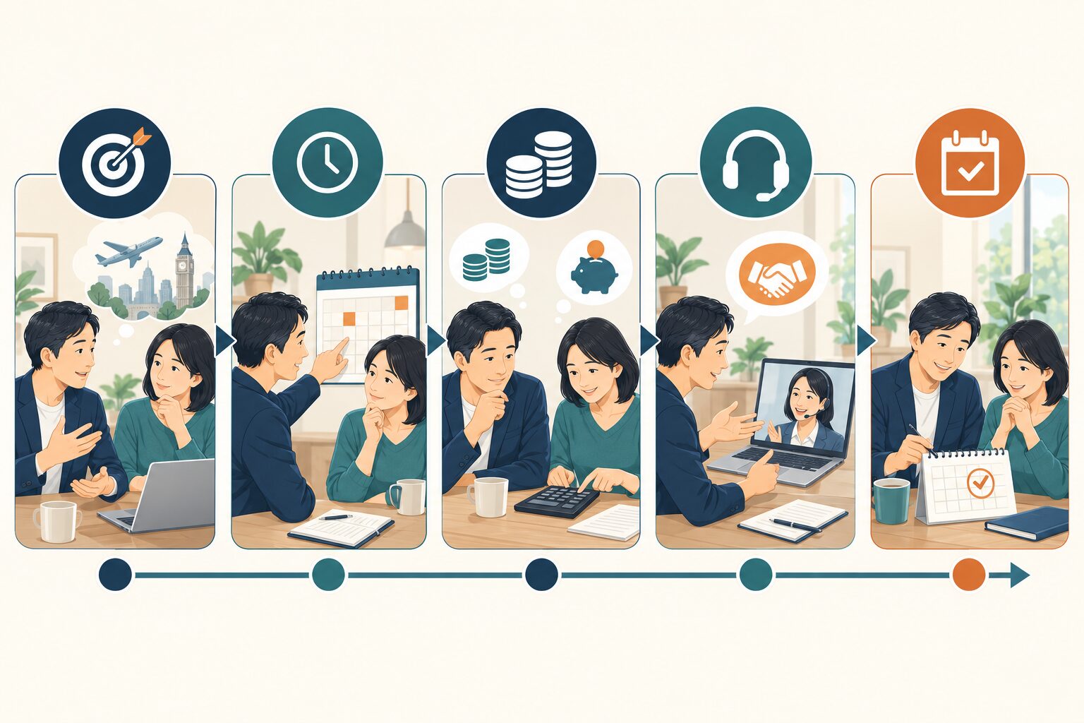 英語コーチング 家族 理解されないの考え方を整理したイラスト