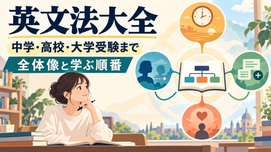 英文法大全 中学・高校・大学受験までの全体像と学ぶ順番