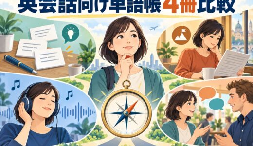 英会話向け単語帳4冊を比較｜DUO・速読英単語・キクタン・Distinctionの選び方