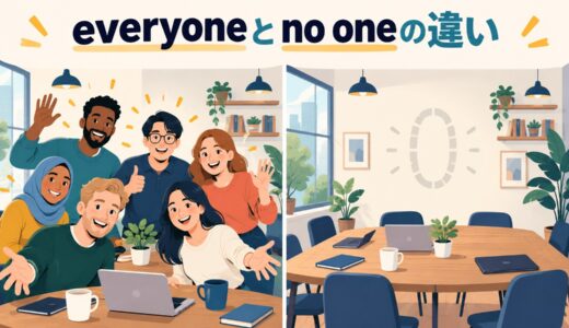 everyoneとno oneの違い｜「全員」と「誰もいない」の使い分けを例文解説