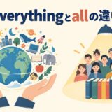 everythingとallの違いを表すアイキャッチ画像