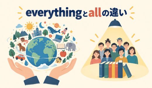 everythingとallの違い｜「すべて」の使い分け・all of itとの違いを例文解説