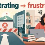 frustratingな障害によって人がfrustratedな状態になる違い