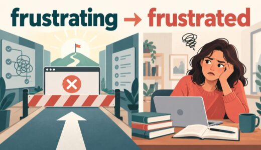 frustratedとfrustratingの意味・違い｜「もどかしい」を例文解説