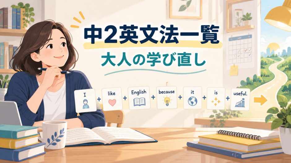中2英文法一覧 大人の学び直し