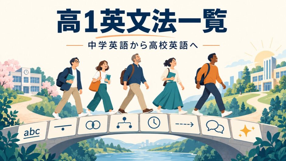 高1英文法一覧｜中学英語から高校英語へ