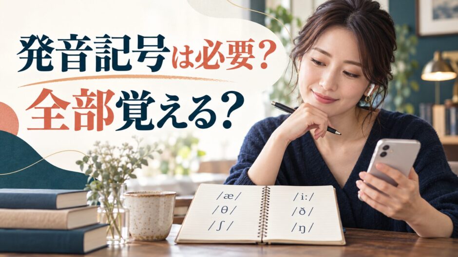 発音記号は必要か、全部覚えるべきかを解説する記事のアイキャッチ