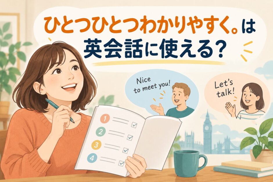 中学英語をもう一度ひとつひとつわかりやすくを英会話に使う方法
