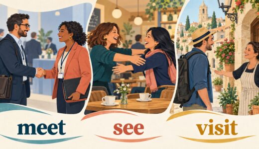 meet・see・visitの違い｜「会う・訪ねる」を場面で使い分け