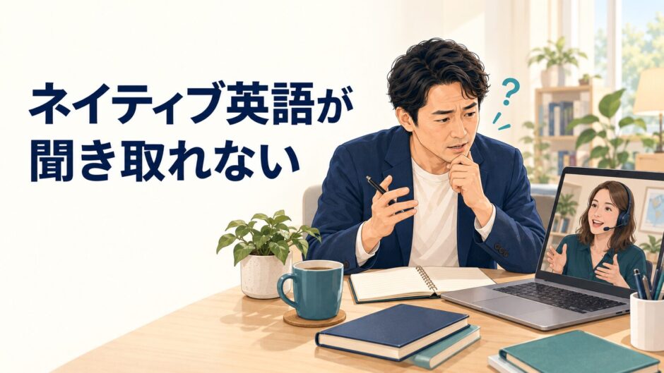 ネイティブ講師の英語を聞き取れず確認する受講者