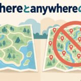 nowhereとanywhereの違いを表すアイキャッチ