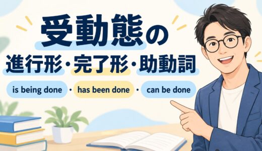 受動態の進行形・完了形・助動詞とは？is being done・has been done・can be doneの違い