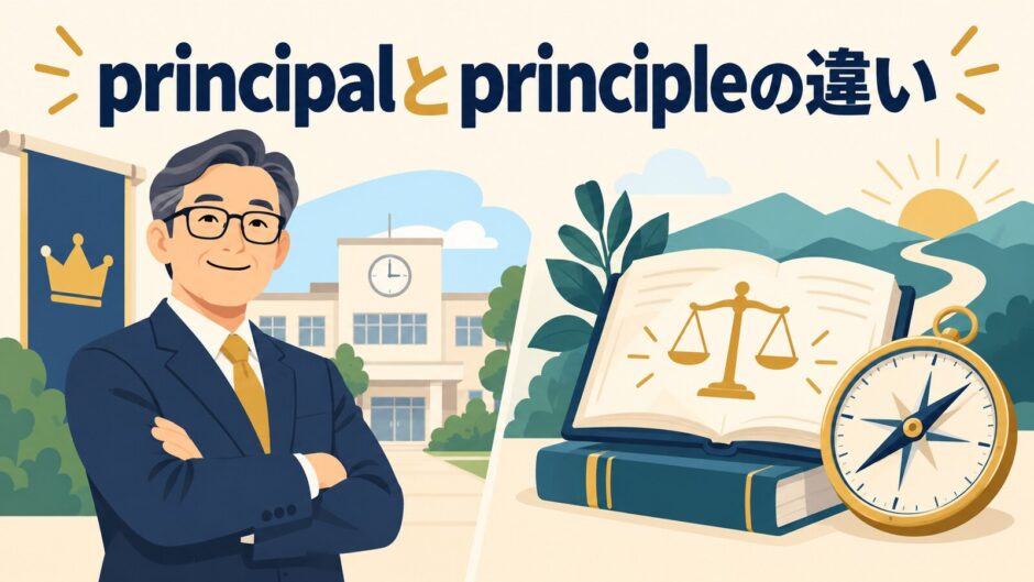 principalとprincipleの違いを解説するアイキャッチ画像