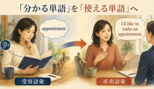 受容語彙と産出語彙とは？｜「分かる英単語」を会話で使える語彙に変える方法