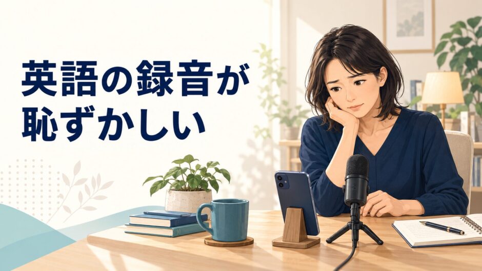 自分の英語を録音することに抵抗を感じる受講者