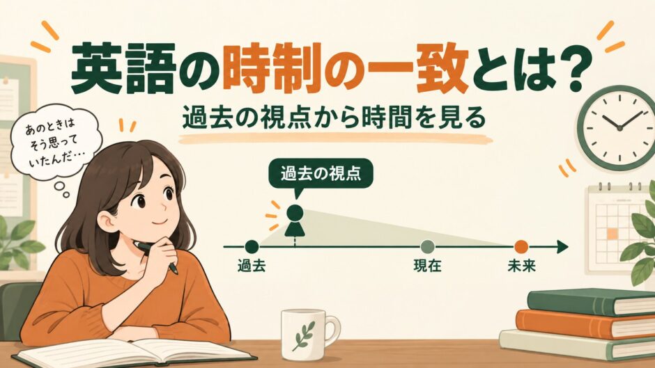 英語の時制の一致とは？過去の視点から時間を見る