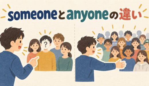 someoneとanyoneの違い｜疑問文・否定文・「誰でも」の使い分けを例文解説