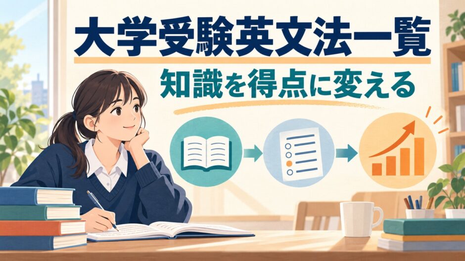 大学受験英文法一覧 知識を得点に変える
