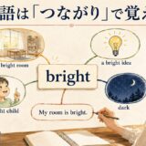 brightを中心に意味・反対語・組み合わせ・自分の文を結ぶ語彙ネットワーク
